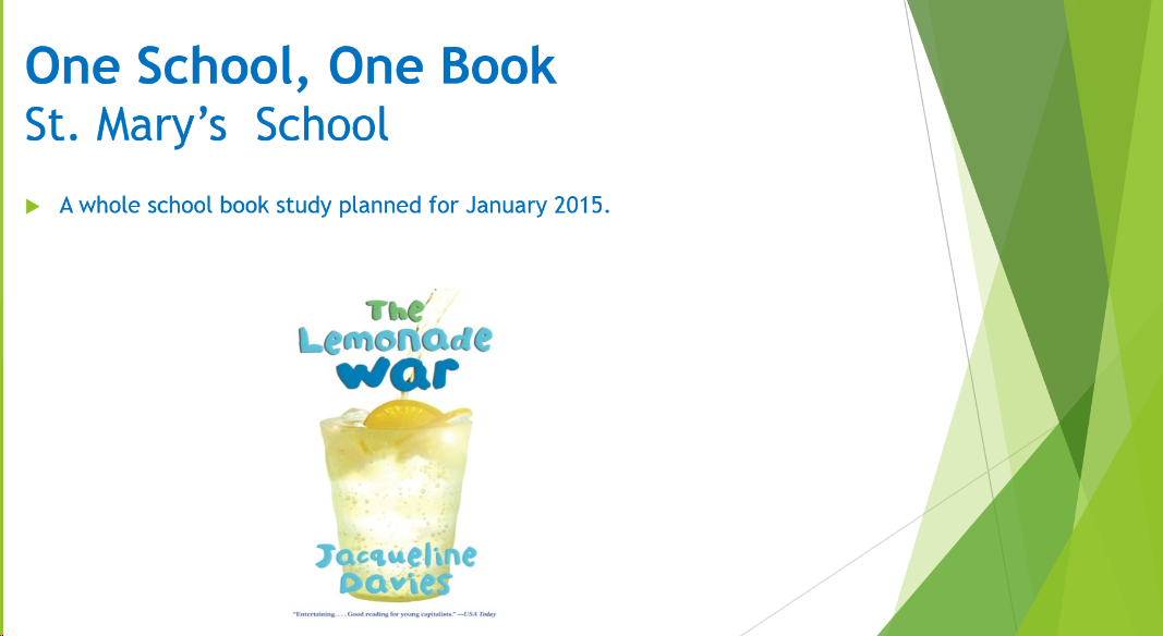 one school one book book study