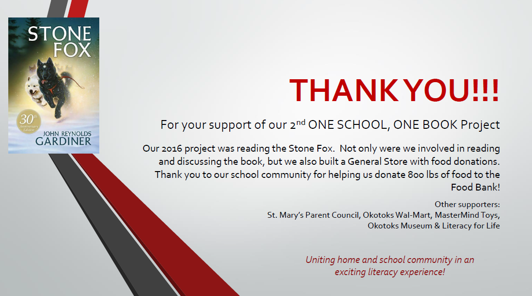 one school one book thank you